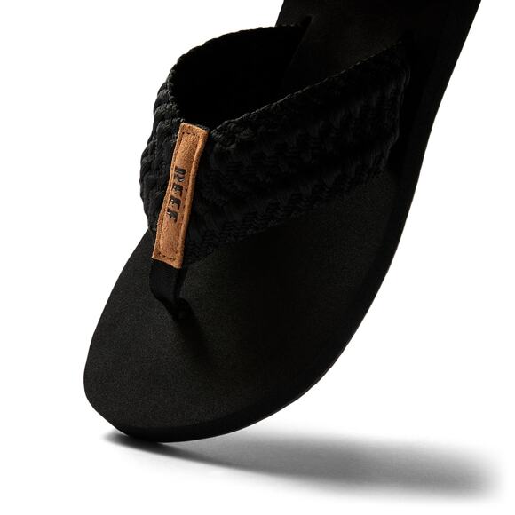 Reef womens Cushion Threads Flip Flop, Black, 5 US # 112 - Picture 6 of 7